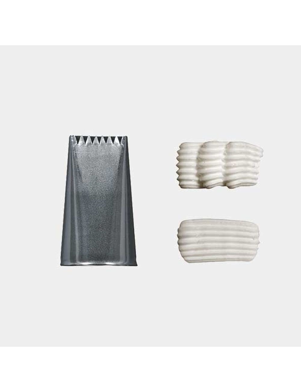 Douille À Bûche Plate Inox 8 Dents