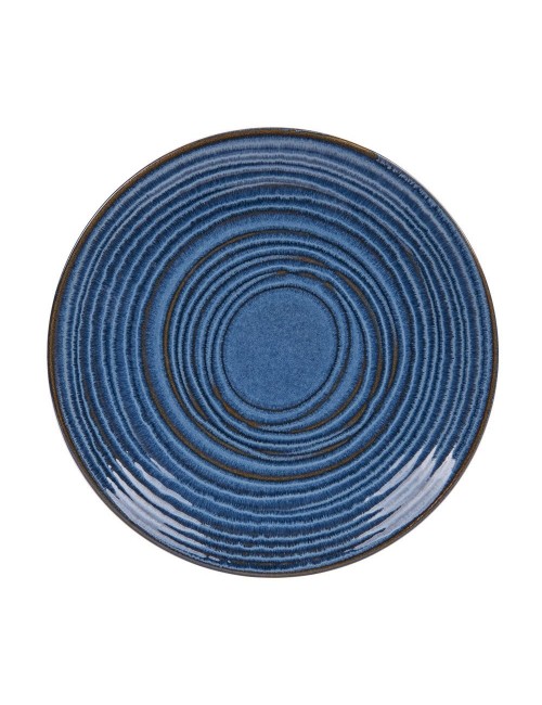 Assiette Plate Moon Bleue 27Cm