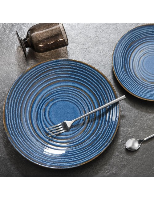Assiette Dessert Moon Bleue 21Cm